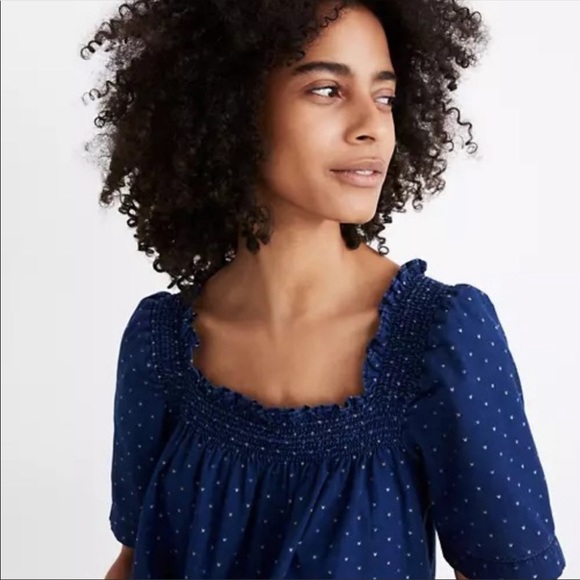 NWT Madewell Square Neck Smock Top XS - Picture 3 of 6